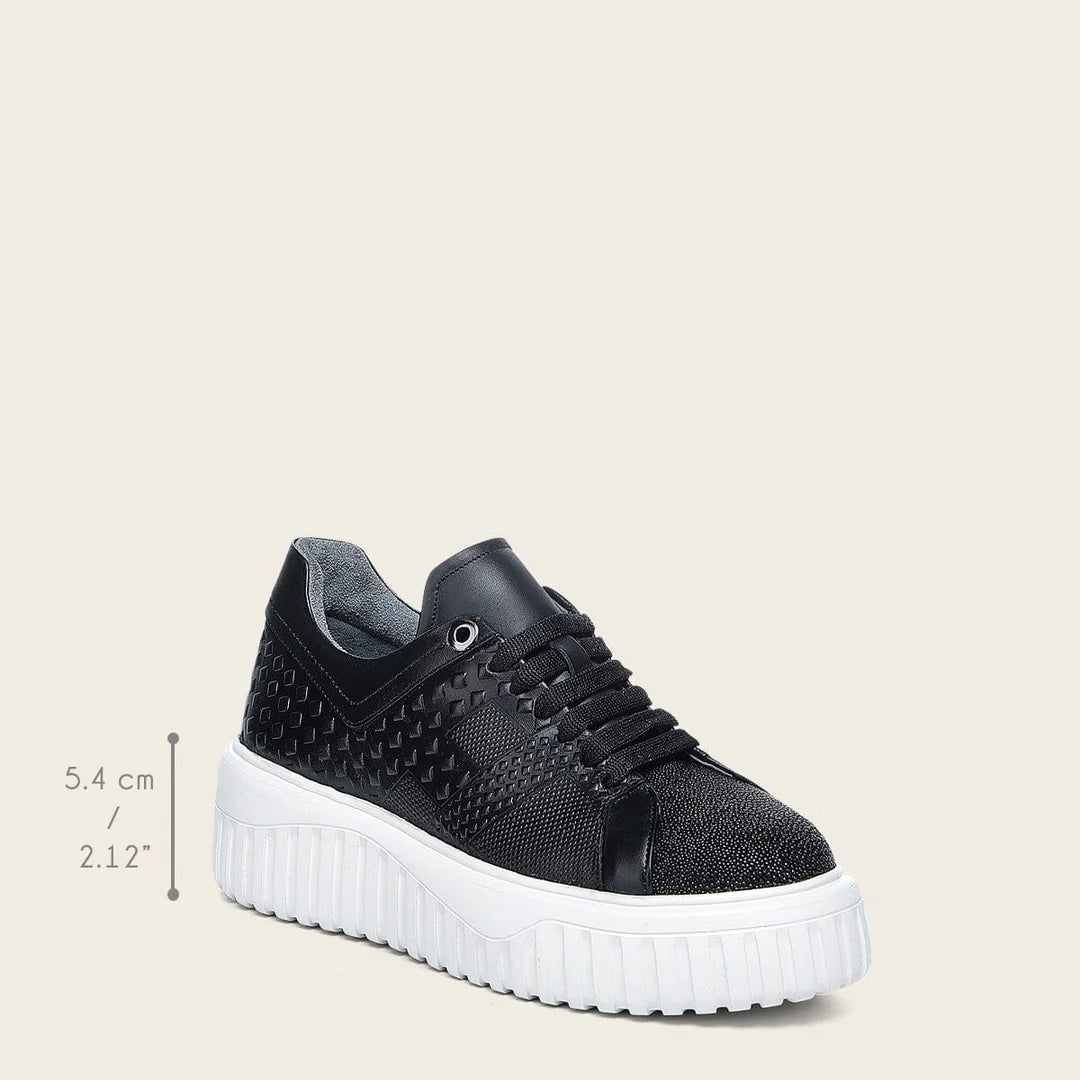 02LMTTS - black stingray sneakers for women