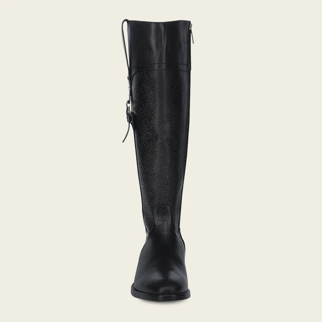 05TTSNI - Franco Cuadra Black Riding Boots for Women