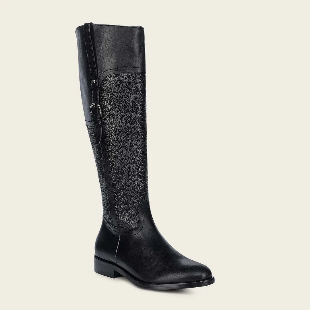 05TTSNI - Franco Cuadra Black Riding Boots for Women