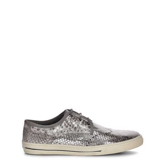 07QPBAB - Cuadra silver casual fashion python derby sneakers for women-Kuet.us