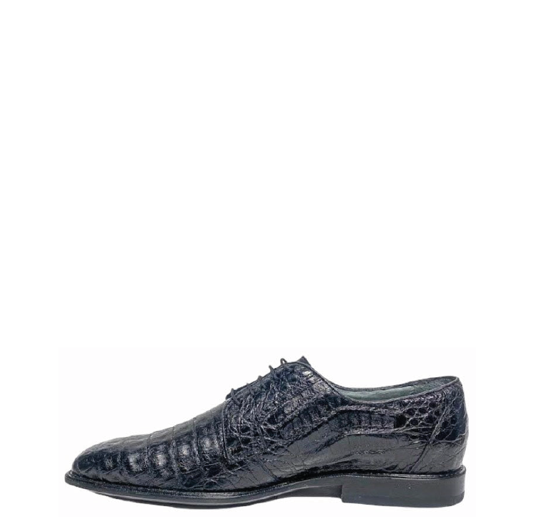 0E1FWFW - Cuadra black fashion dress caiman leather derby shoes for men-FRANCO CUADRA-Kuet-Cuadra-Boots