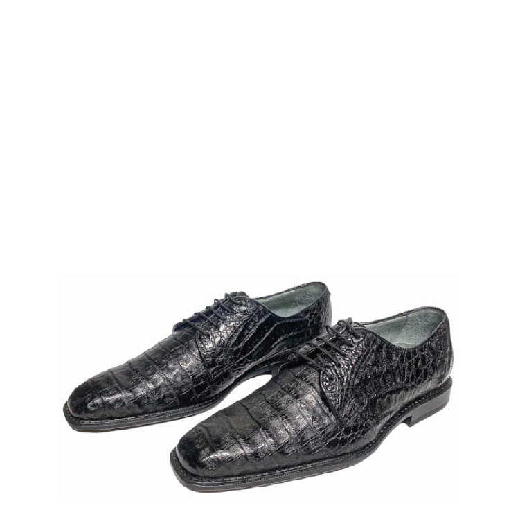 0E1FWFW - Cuadra black fashion dress caiman leather derby shoes for men-Kuet.us