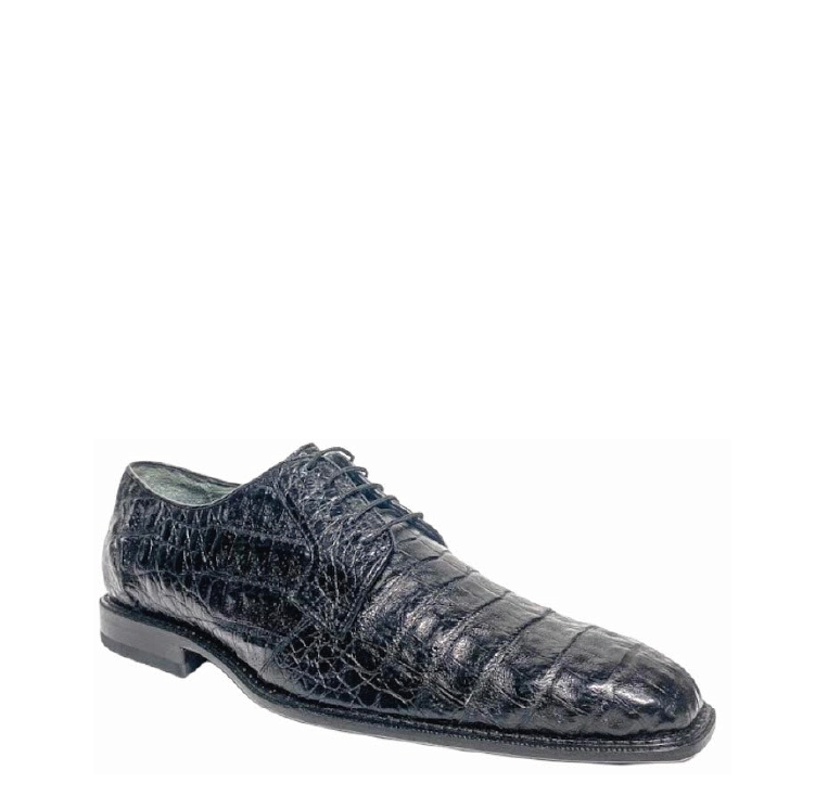 0E1FWFW - Cuadra black fashion dress caiman leather derby shoes for men-FRANCO CUADRA-Kuet-Cuadra-Boots