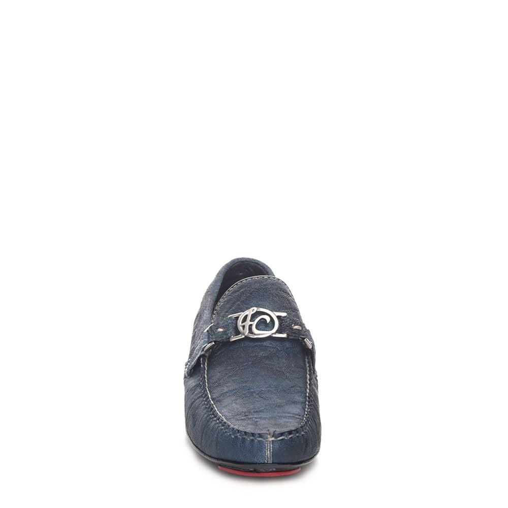11VELEL - Cuadra blue casual fashion elephant bit driver shoes for men-Kuet.us