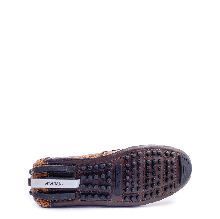 11VLPLP - Cuadra brown casual fashion alligator driving loafers for men-FRANCO CUADRA-Kuet-Cuadra-Boots