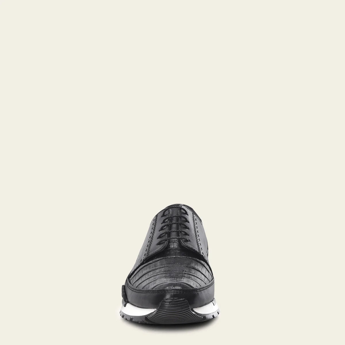 Cuadra chocolate casual fashion caiman leather derby sneakers for men