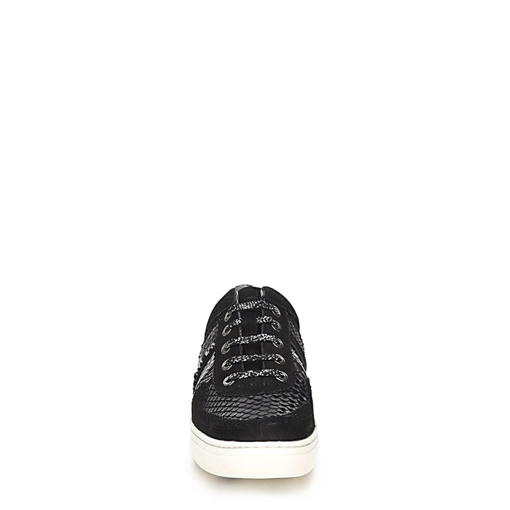 12QPMVL - Cuadra black casual fashion python sneakers for women-FRANCO CUADRA-Kuet-Cuadra-Boots