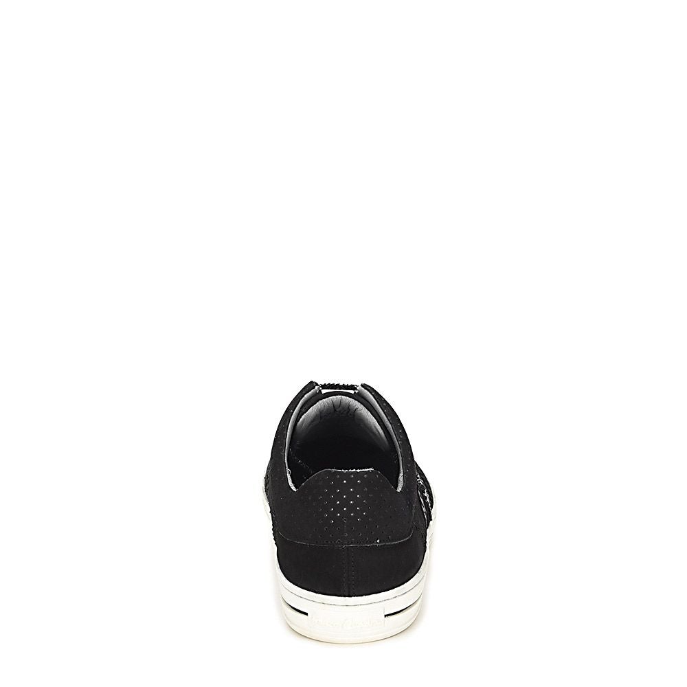 12QPMVL - Cuadra black casual fashion python sneakers for women-Kuet.us