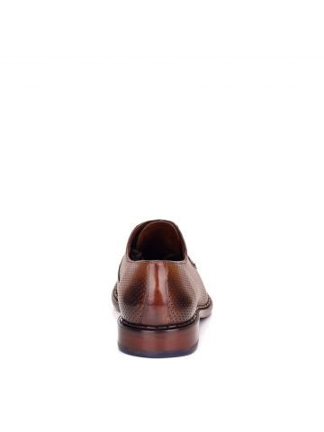 13UTSPJ - Cuadra tobacco casual perforated leather derbies for men-FRANCO CUADRA-Kuet-Cuadra-Boots