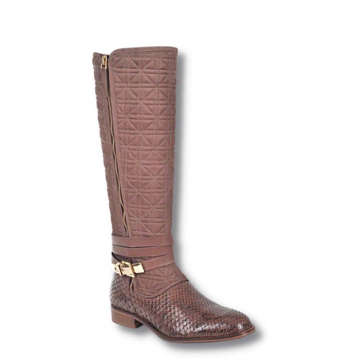 16TPMRU - Cuadra pathe brown fashion western python boots for women-FRANCO CUADRA-Kuet-Cuadra-Boots