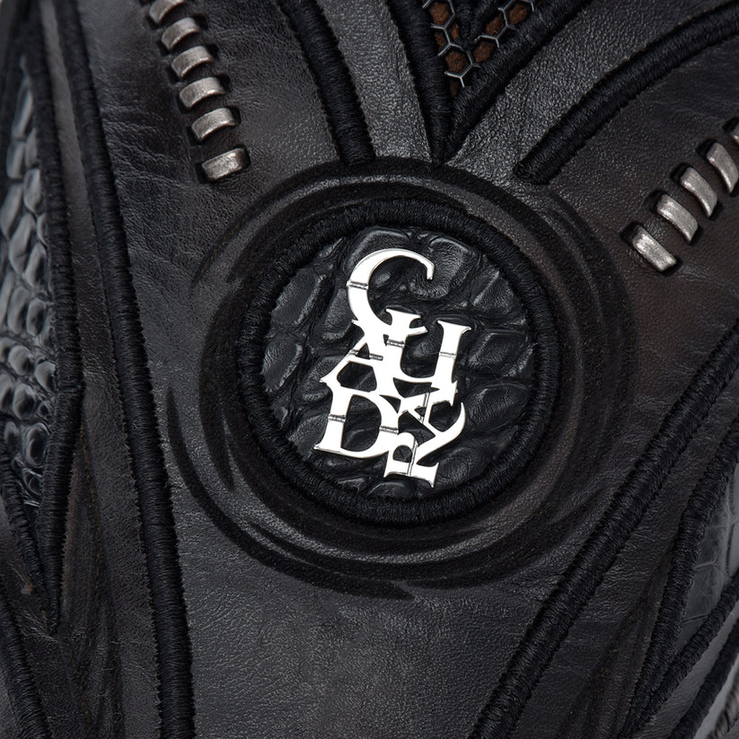 1B2RAL - Cuadra black western cowboy alligator boots for men