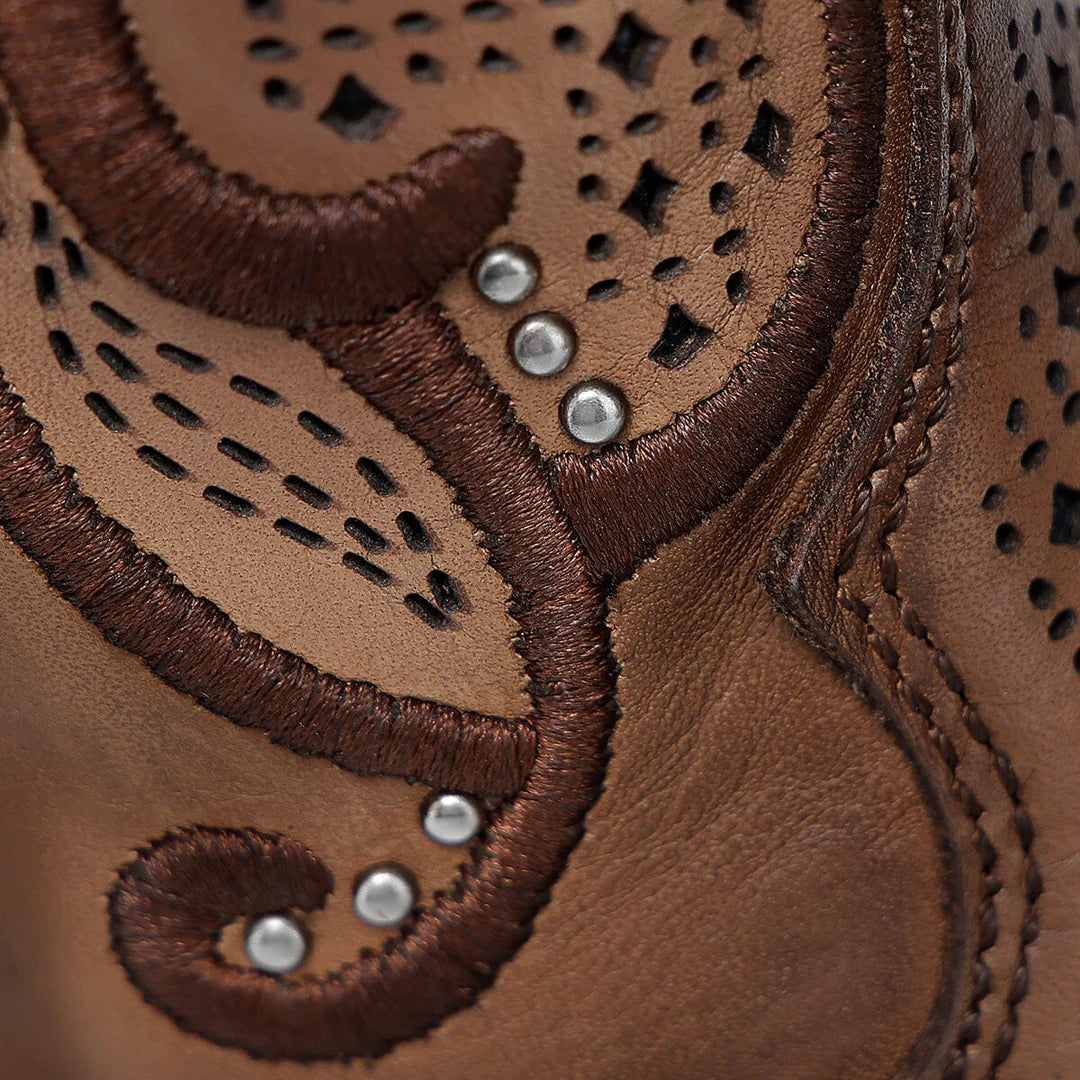 1F3WRS - Cuadra honey western cowhide leather rodeo boot for woman