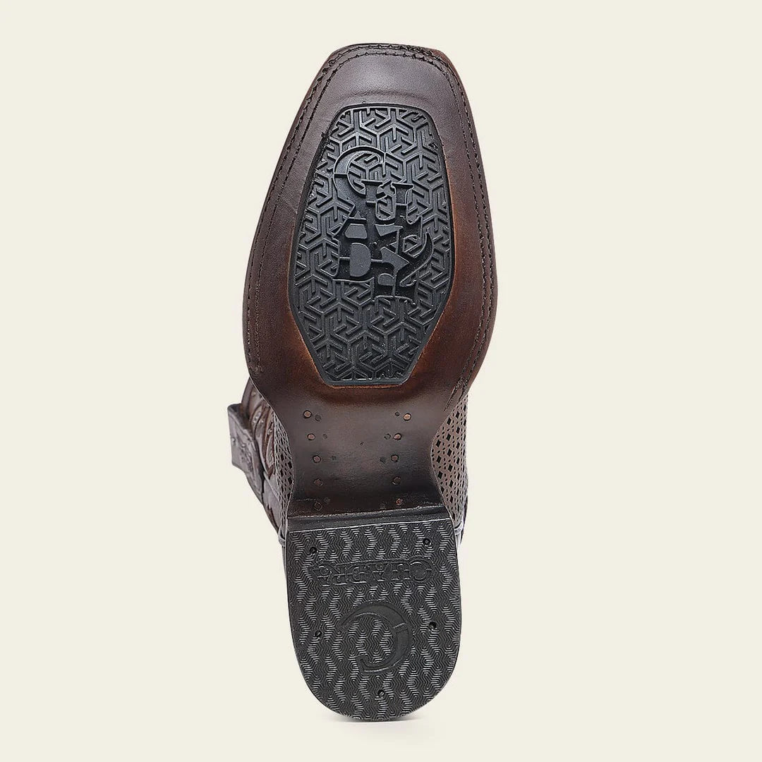 1F3WRS - Cuadra honey western cowhide leather rodeo boot for woman