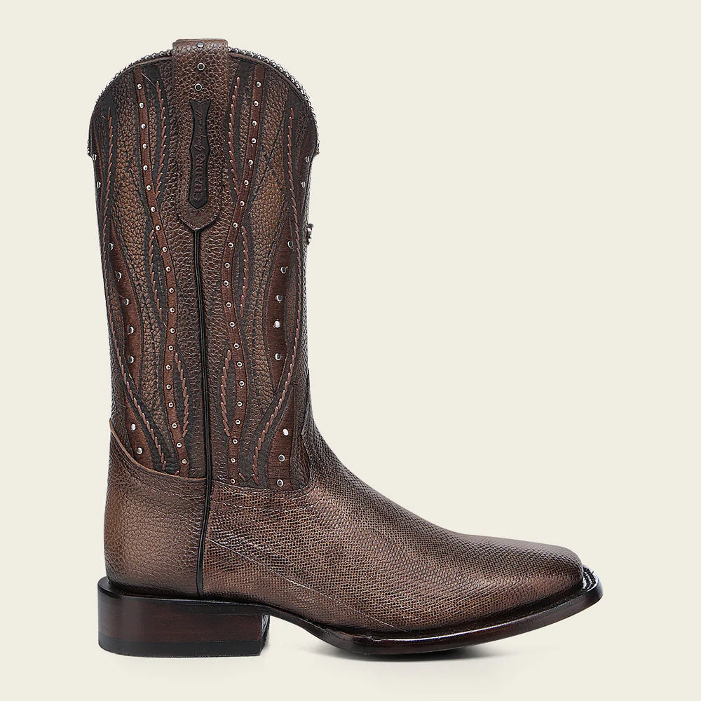 1F3ZKA - Cuadra copper western carunga skin rodeo boot for woman