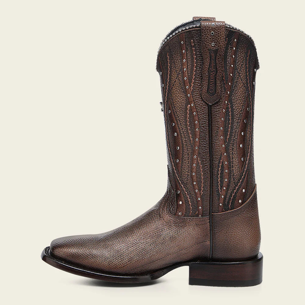 1F3ZKA - Cuadra copper western carunga skin rodeo boot for woman