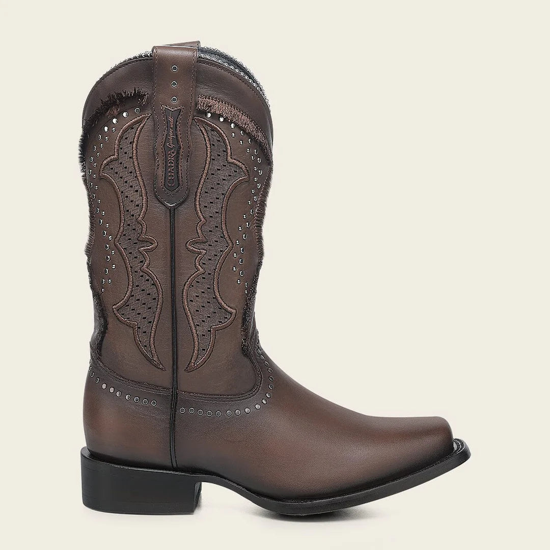 1F4CRS - Cuadra honey western cowhide leather rodeo boot for woman