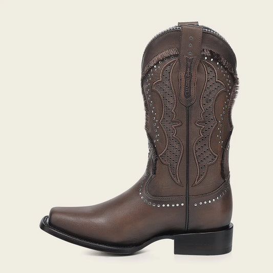 1F4CRS - Cuadra honey western cowhide leather rodeo boot for woman