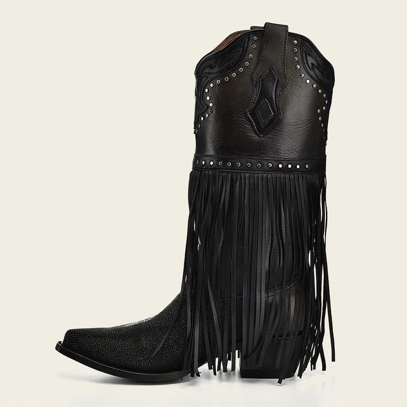 1GAXMA - Cuadra black western cowgirl boots for women