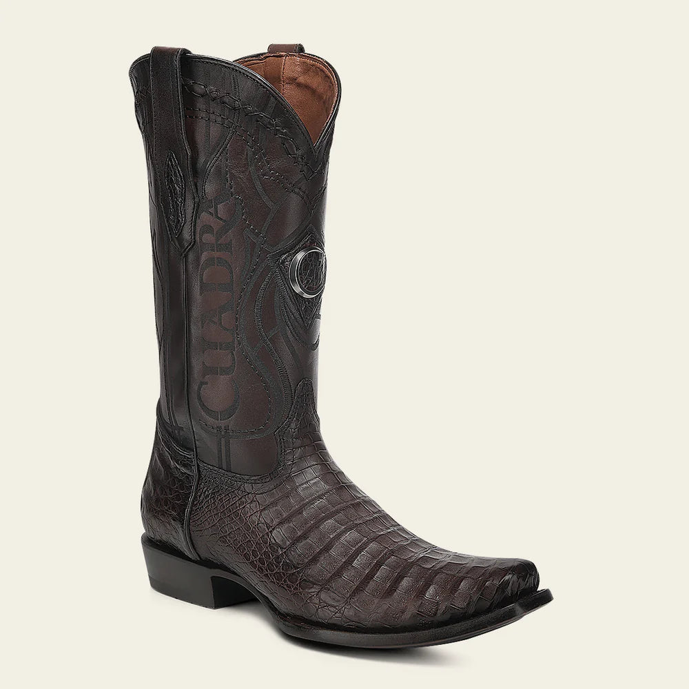 1J1NFY - Cuadra chocolate dress cowboy caiman boots for men