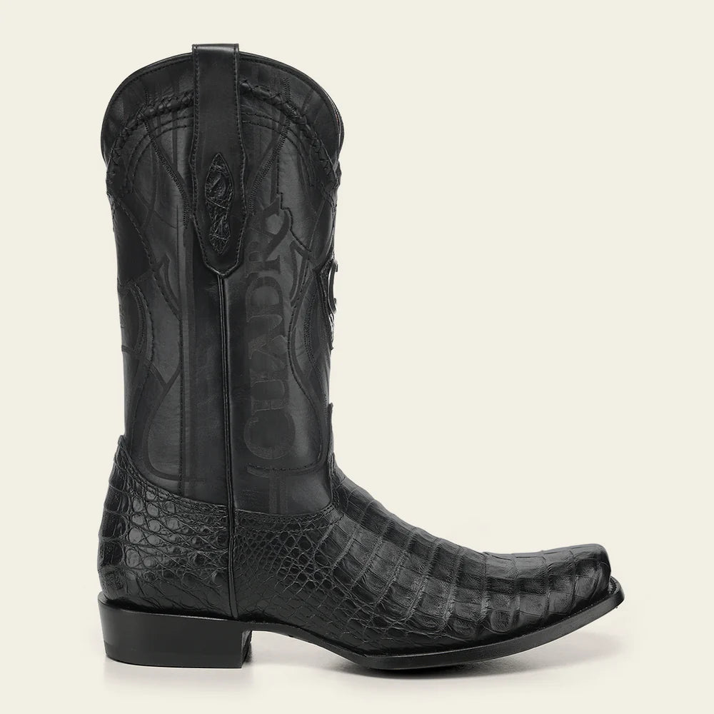 1J1NFY - Cuadra black dress cowboy caiman boots for men