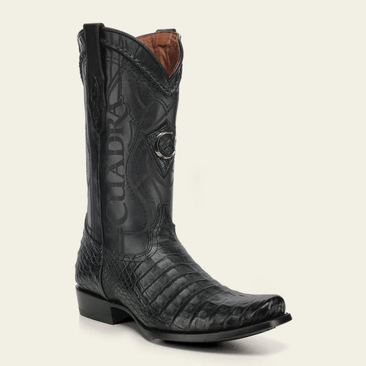 1J1NFY - Cuadra black dress cowboy caiman boots for men