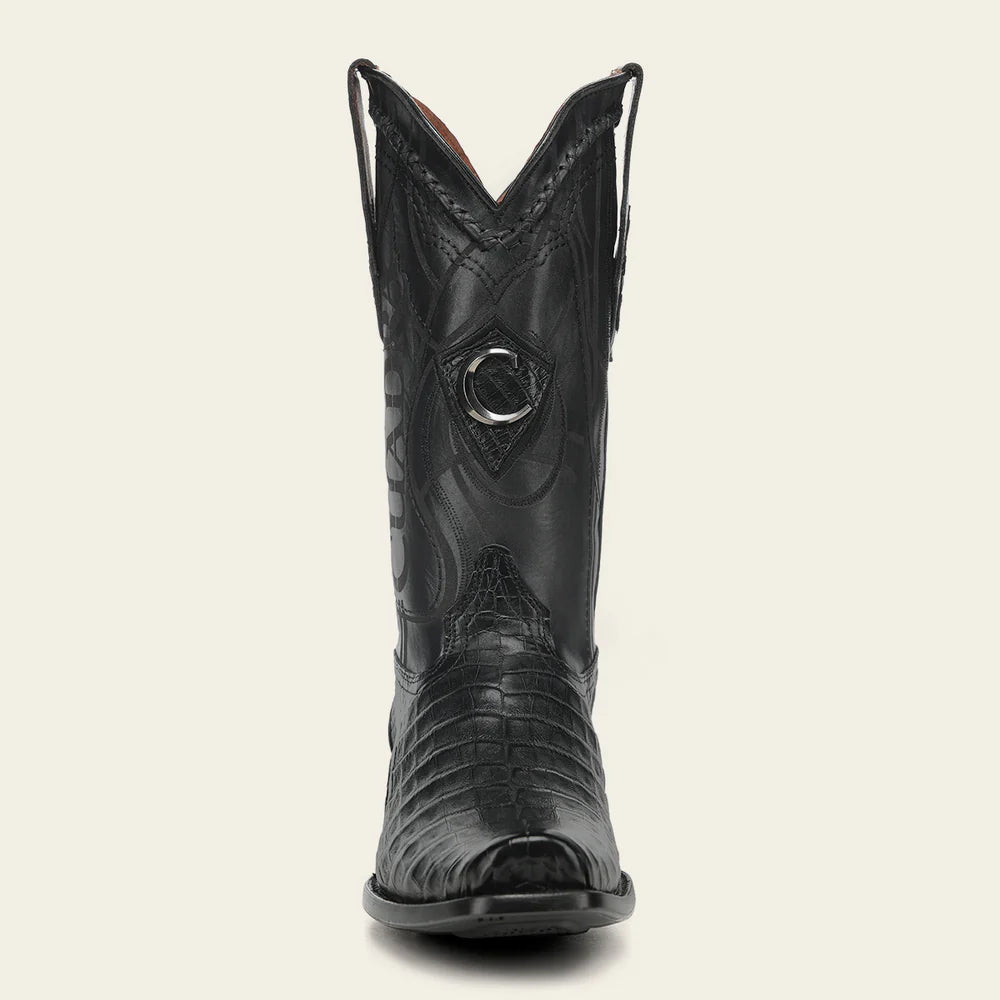 1J1NFY - Cuadra black dress cowboy caiman boots for men