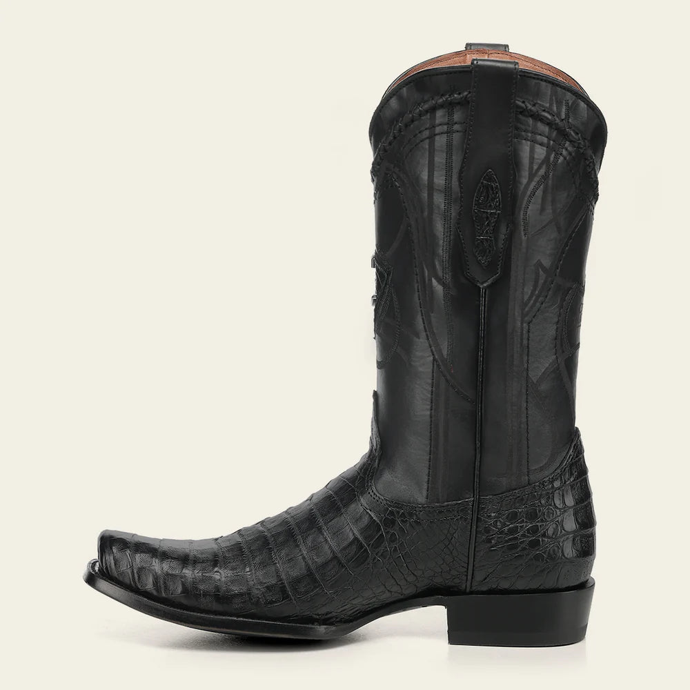 1J1NFY - Cuadra black dress cowboy caiman boots for men