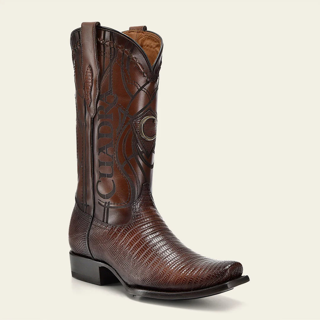 1J1NLT - Cuadra honey western cowboy lizard leather boots for men-Cuadra / Kuet