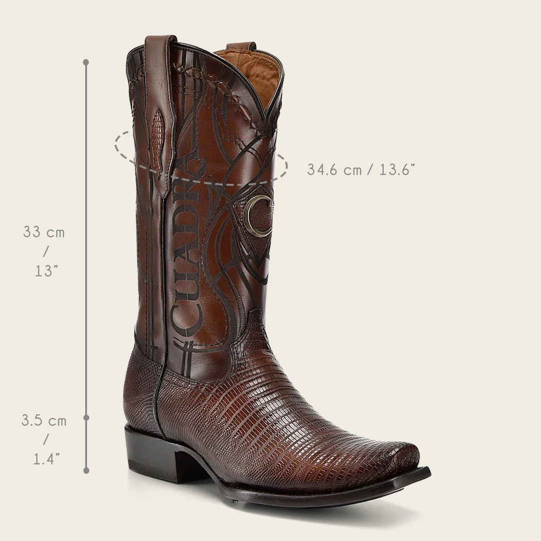 1J1NLT - Cuadra honey western cowboy lizard leather boots for men-Cuadra / Kuet