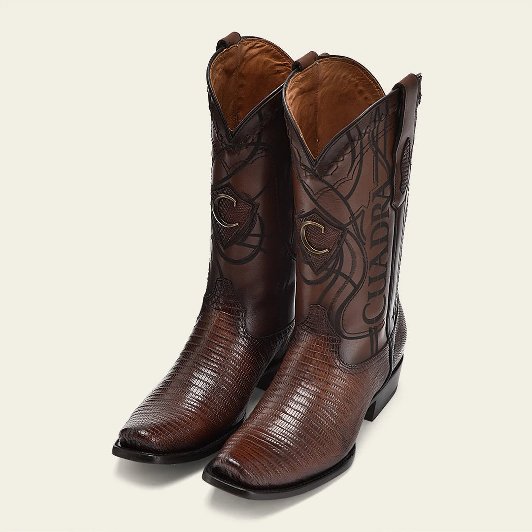 1J1NLT - Cuadra honey western cowboy lizard leather boots for men-Cuadra / Kuet