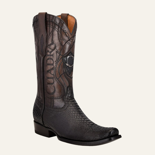 1J1NPH - Cuadra black western cowboy boots python skin boots men-Kuet.us
