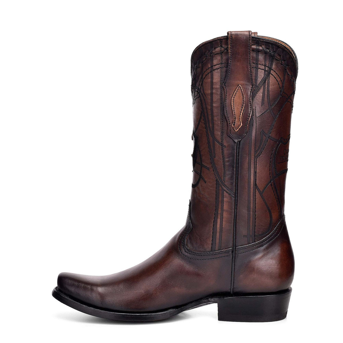 1J1NRS - Cuadra brown western cowboy cowhide leather boots for men-Kuet.us