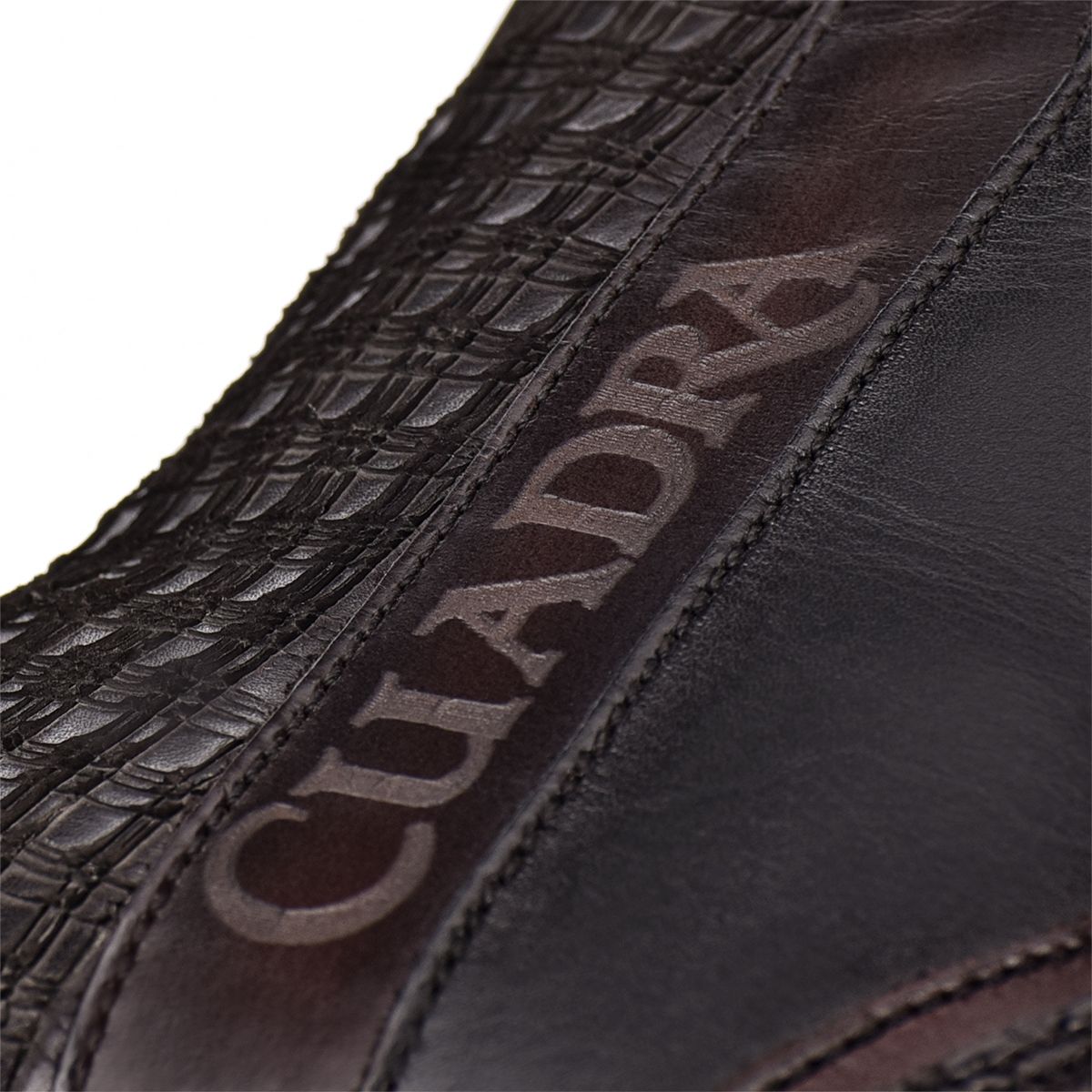 1J2DPH - Cuadra black casual cowboy python skin zip ankle boots for men-Kuet.us