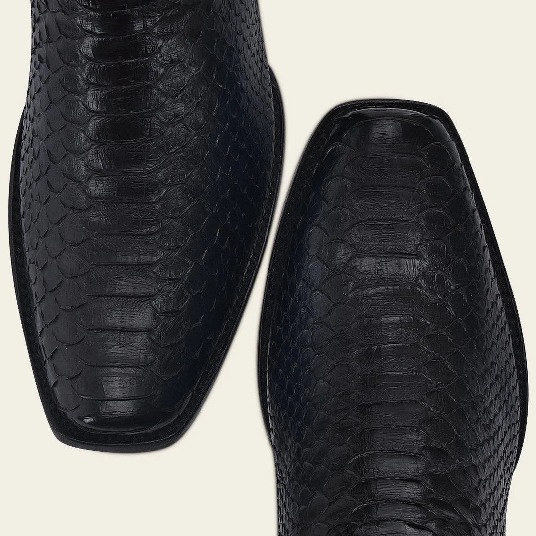 1J2FPH - Cuadra Blue Dress Cowboy Python Leather Boots for Men