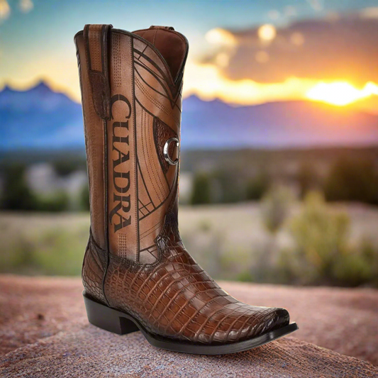 1J2PMB - Cuadra brown western cowboy moreleti boots for men