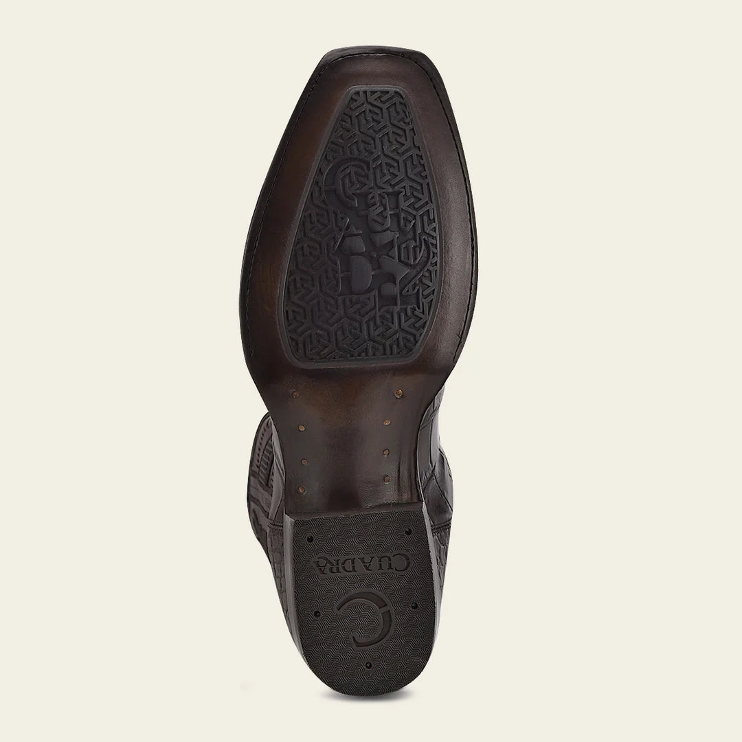 1J2WAL - Cuadra chocolate dress cowboy boots for men
