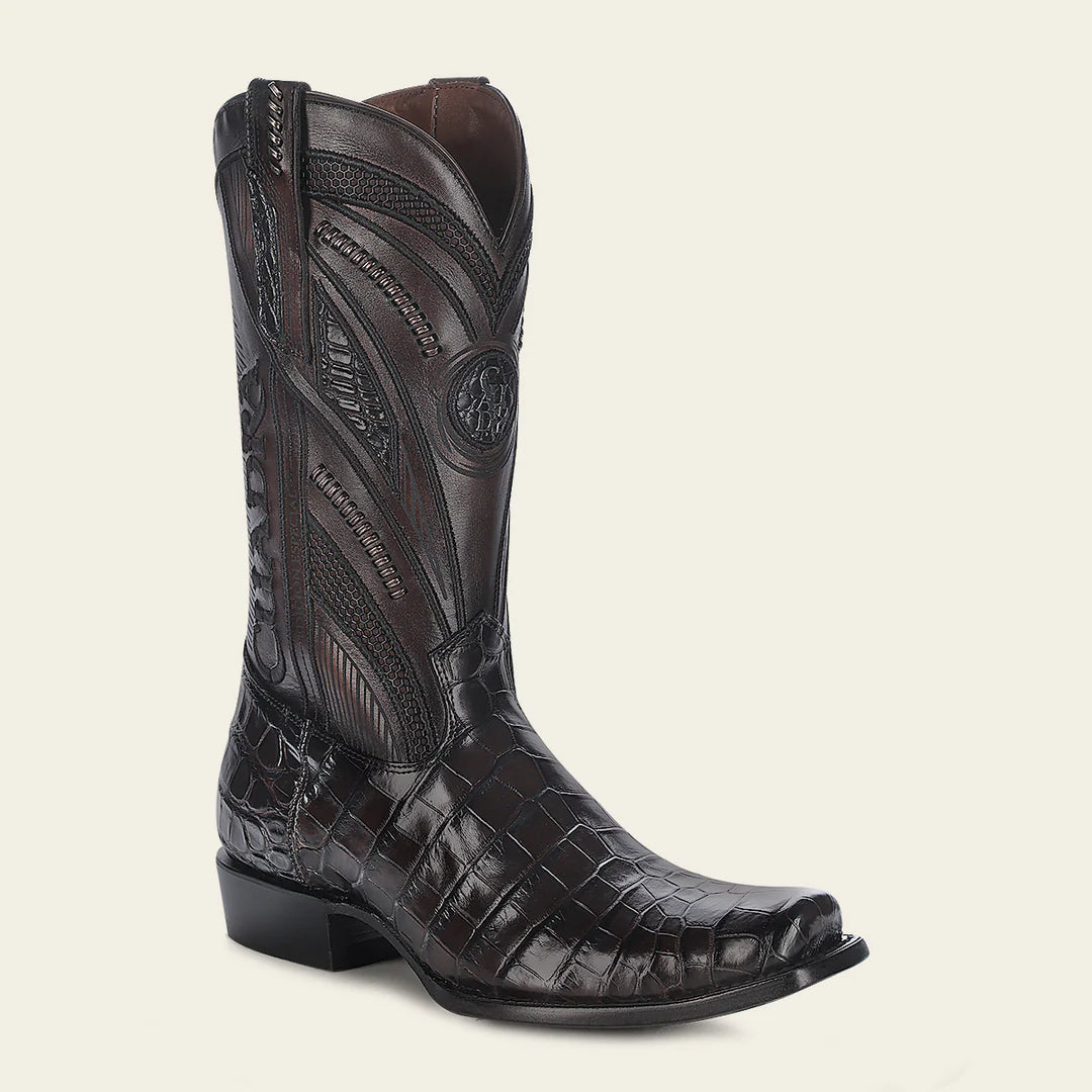 Cuadra Imperio Dark Brown Alligator Western Boots – Special Edition