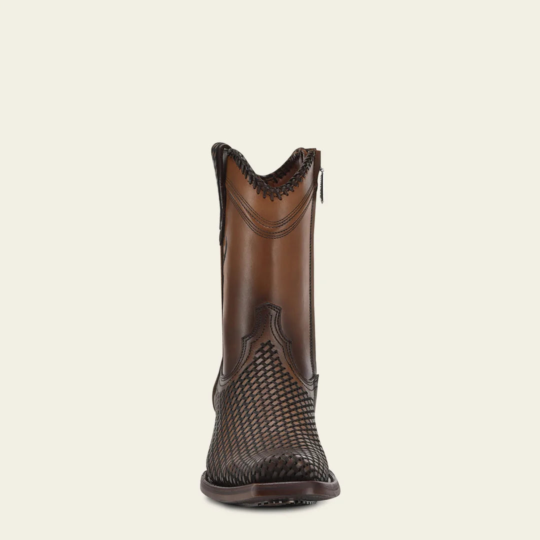 Cuadra honey casual cowboy cowhide Chelsea ankle boots for men