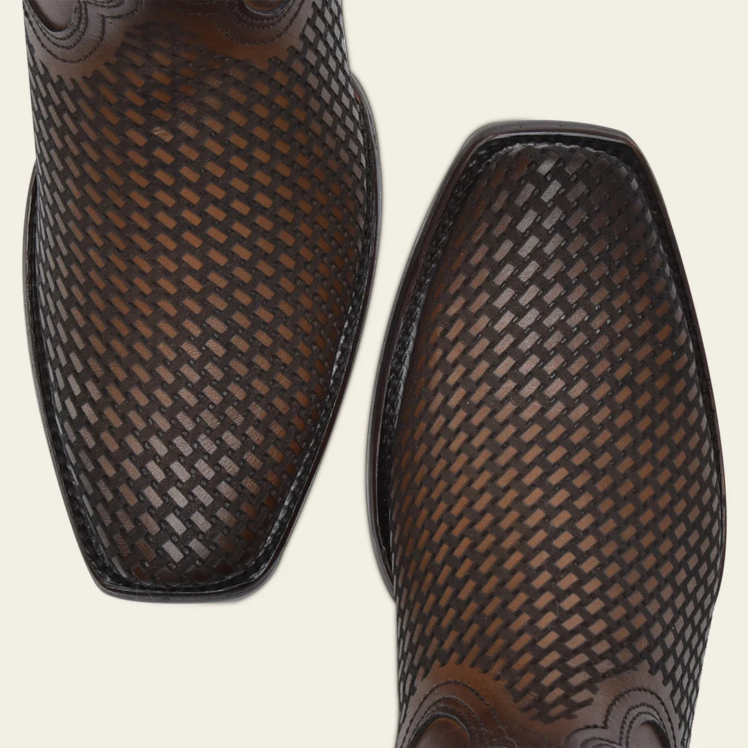 Cuadra honey casual cowboy cowhide Chelsea ankle boots for men