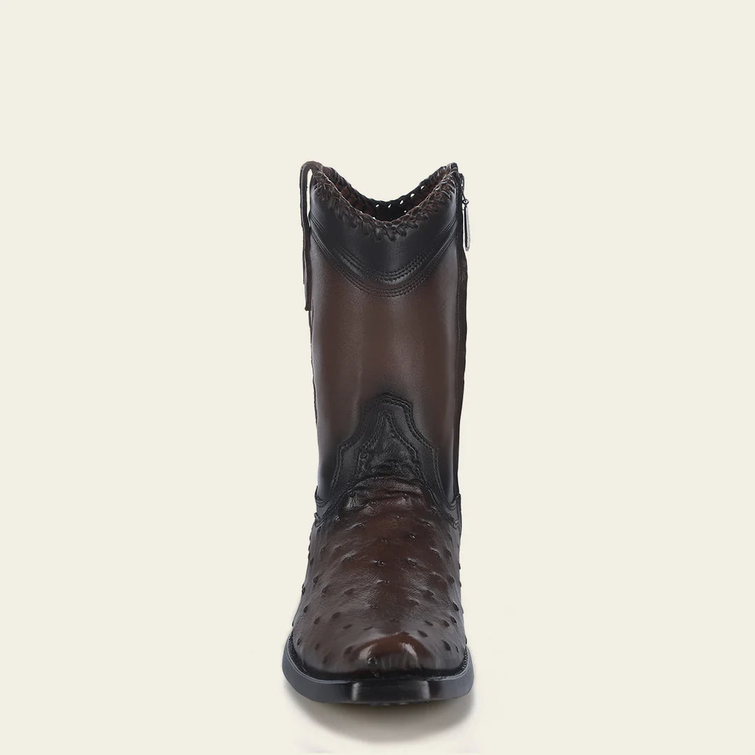 1J3DA1 - Cuadra chocolate dress cowboy ostrich boots for men