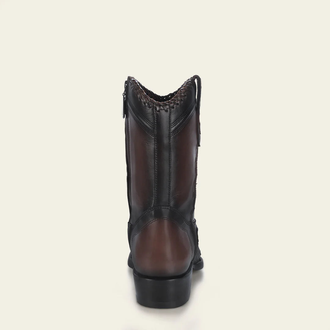 1J3DA1 - Cuadra chocolate dress cowboy ostrich boots for men