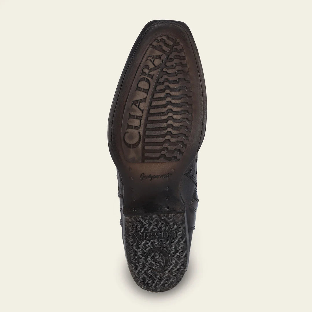 1J3DA1 - Cuadra chocolate dress cowboy ostrich boots for men