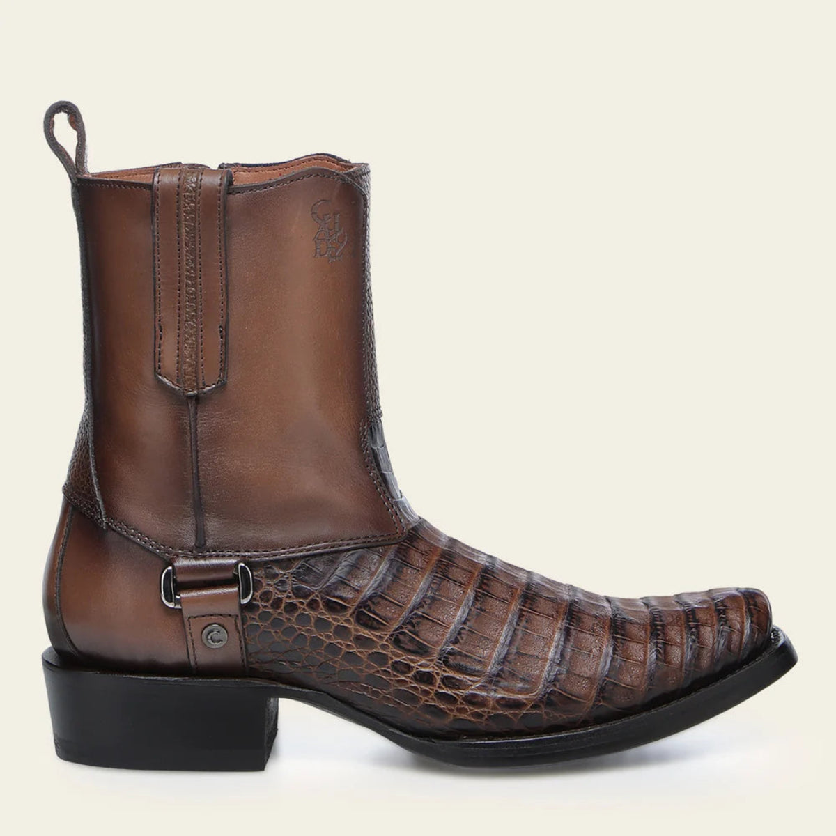 1J3MFY - Cuadra honey dress cowboy fuscus zip ankle boots for men