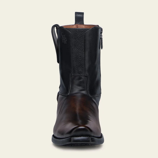 1J3MRS - Cuadra Black Dress Cowboy Cowhide Leather Boots for Men