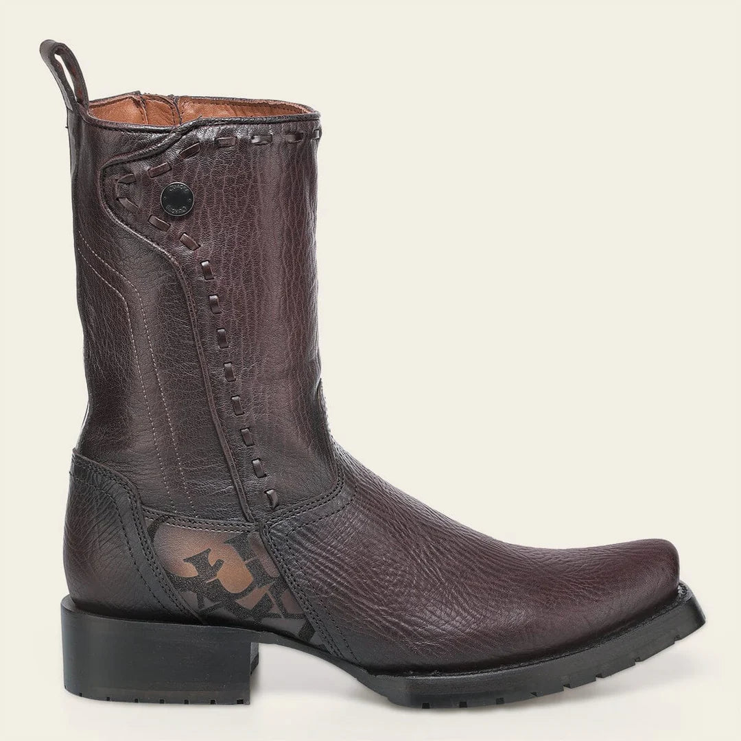 1J3NRS - Cuadra Chocolate Dress Cowboy Cowhide Leather Boots for Men