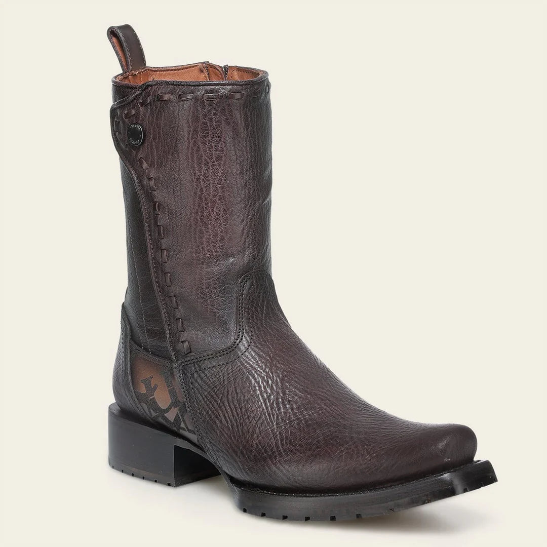 1J3NRS - Cuadra Chocolate Dress Cowboy Cowhide Leather Boots for Men