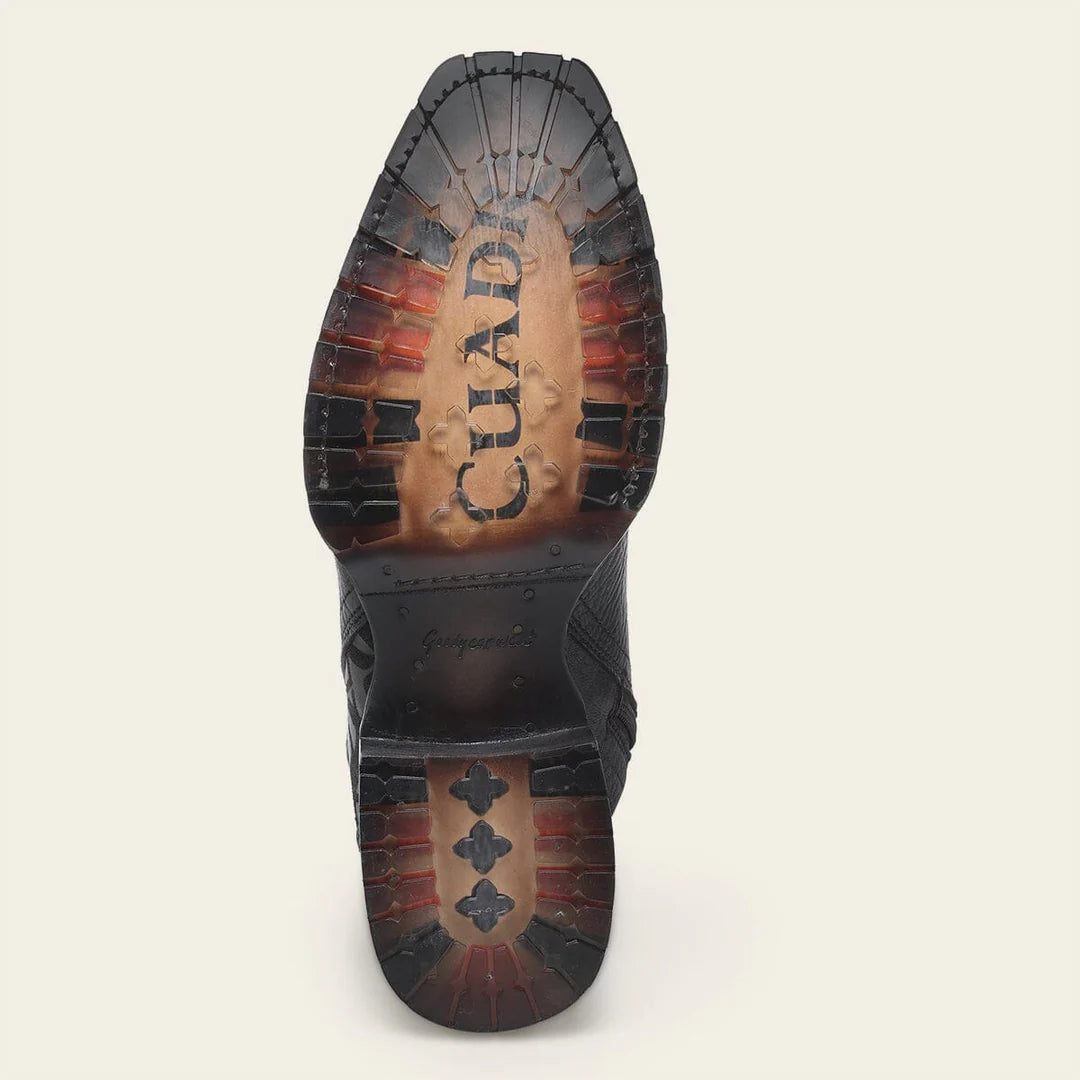 1J3NRS - Cuadra Chocolate Dress Cowboy Cowhide Leather Boots for Men