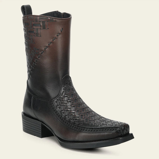 1J3WRS - Cuadra Chocolate Dress Cowboy Cowhide Leather Boots for Men