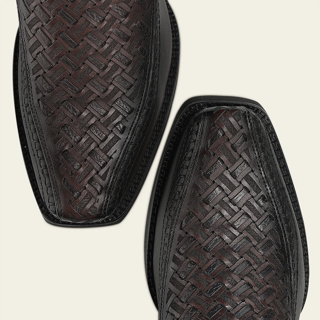1J3WRS - Cuadra Chocolate Dress Cowboy Cowhide Leather Boots for Men