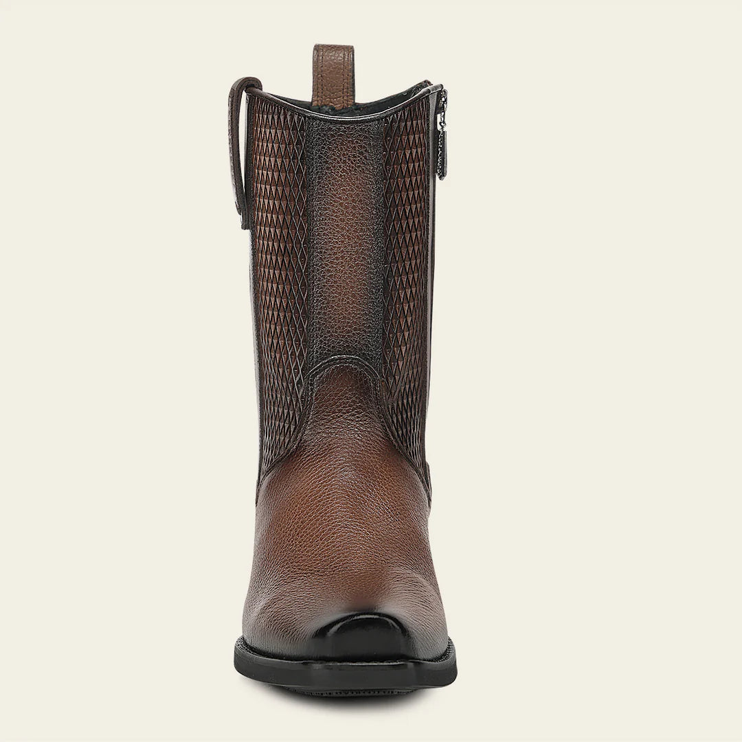 1J4HVE - Cuadra honey dress cowboy deer leather boots for men